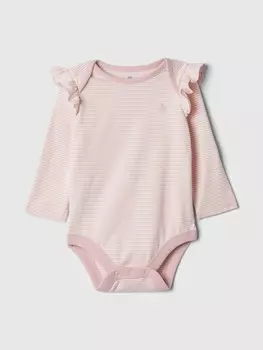 Хлопковое боди Gap, розовый