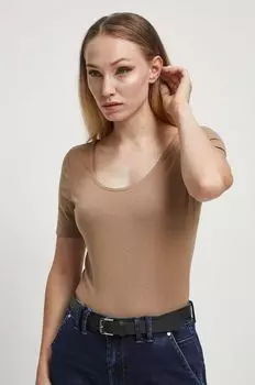 Хлопковое боди на Medicine, бежевый