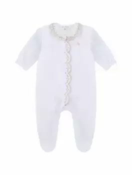 Хлопковое боди с логотипом Tartine et Chocolat, белый