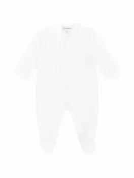 Хлопковое боди с монограммой EMPORIO ARMANI, белый