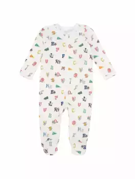Хлопковое боди с монограммой Ralph Lauren, белый