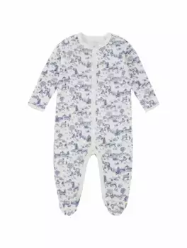 Хлопковое боди с принтом Toile de Jouy Ralph Lauren, мультиколор