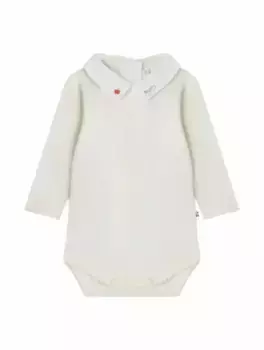 Хлопковое боди Septembre Bonpoint, белый