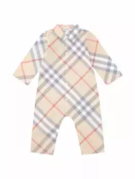 Хлопковое боди Vintage Check Burberry, мультиколор
