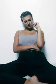 Хлопковое бюстье без подкладки H&M, серый
