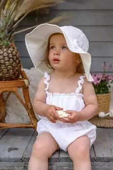 Хлопковое детское боди Jamiks, белый