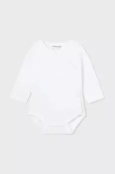 Хлопковое детское боди Mayoral Newborn, белый