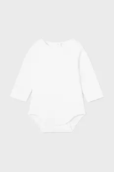 Хлопковое детское боди Mayoral Newborn, белый