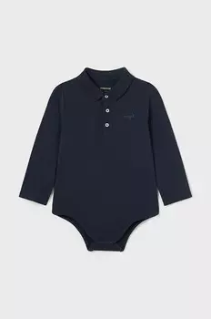 Хлопковое детское боди Mayoral, темно-синий