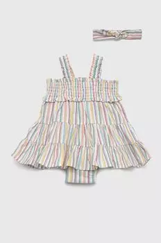 Хлопковое детское платье GAP, мультиколор