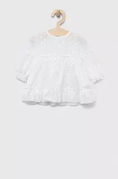 Хлопковое детское платье Jamiks, белый