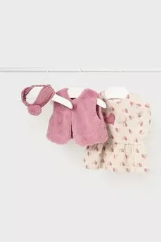 Хлопковое детское платье Mayoral Newborn, розовый