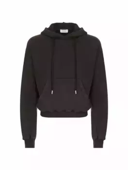 Хлопковое худи Arrows Off-White, серый