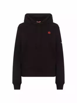 Хлопковое худи Boke Flower Kenzo, черный