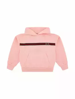 Хлопковое худи Horsebit Gucci, розовый