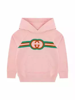 Хлопковое худи Interlocking G Gucci, розовый