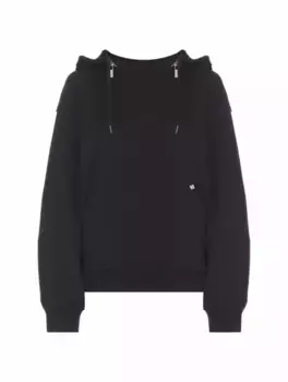 Хлопковое худи на молнии Helmut Lang, черный