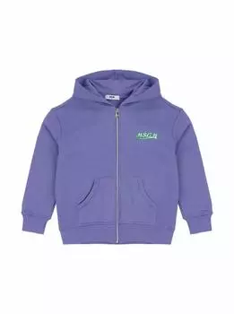 Хлопковое худи на молнии MSGM