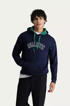 Хлопковое худи оверсайз Kigili, синий