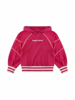 Хлопковое худи с логотипом EMPORIO ARMANI, розовый