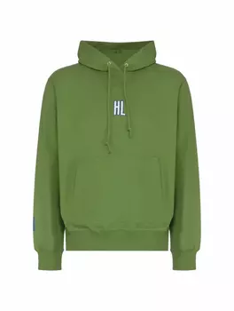 Хлопковое худи с логотипом Helmut Lang