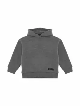 Хлопковое худи с логотипом Il Gufo, серый