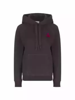 Хлопковое худи с логотипом Isabel Marant toile, мультиколор