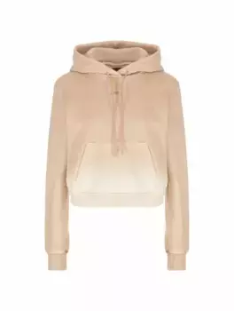 Хлопковое худи с логотипом Juun J, бежевый