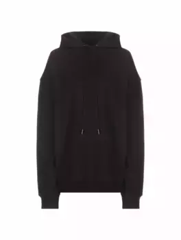 Хлопковое худи с логотипом Ksubi, черный