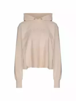 Хлопковое худи с логотипом Maison Margiela, бежевый