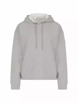Хлопковое худи с логотипом Moncler, серый