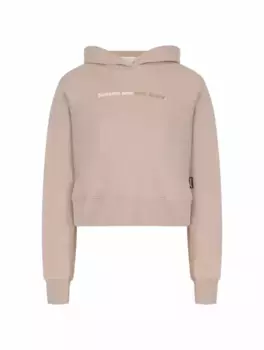 Хлопковое худи с логотипом Palm Angels, бежевый