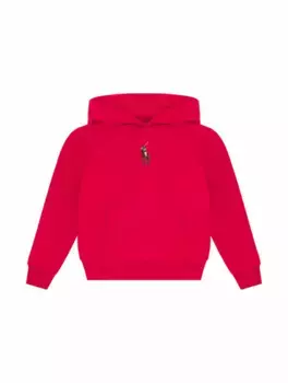 Хлопковое худи с логотипом Ralph Lauren, розовый