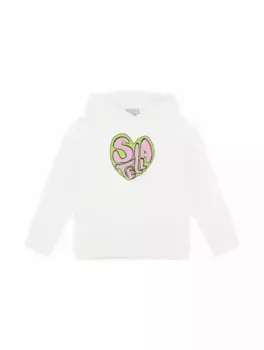 Хлопковое худи с логотипом Stella McCartney, белый