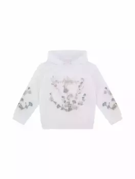 Хлопковое худи с принтом Givenchy, белый