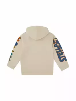 Хлопковое худи с принтом Stella McCartney, бежевый