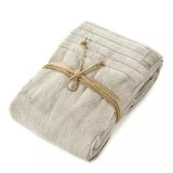 Хлопковое махровое банное полотенце - Cuddle Fazzini, цвет Panna