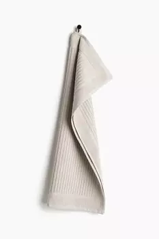 Хлопковое махровое полотенце H&M, 50x70 см, коричневый