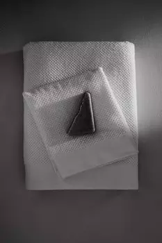 Хлопковое махровое полотенце H&M, 50x70 см, белый