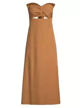 Хлопковое миди-платье Victoria Juan de Dios