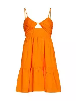 Хлопковое мини-платье Chrissy с вырезами Rails