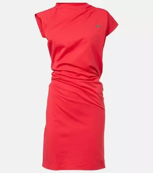 Хлопковое мини-платье Hebo Orb из джерси Vivienne Westwood, Tomato Red