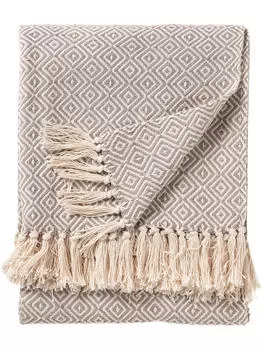 Хлопковое одеяло Benuta, серый