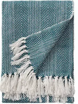 Хлопковое одеяло Benuta, синий
