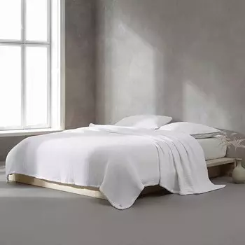 Хлопковое одеяло Calvin Klein Honeycomb, размер King, белый