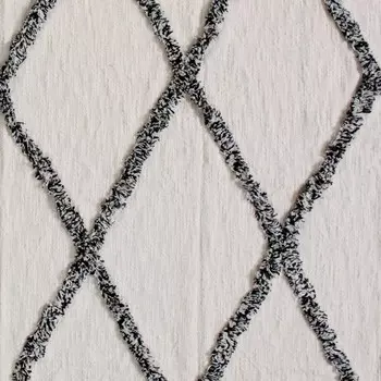 Хлопковое одеяло кремового цвета с геометрическим рисунком размером 60 x 50 дюймов и бахромой Homezia, цвет Multicolored