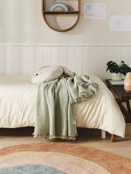 Хлопковое одеяло Lytte, светло-зеленый