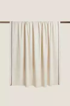 Хлопковое одеяло Zara, светло-бежевый