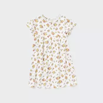 Хлопковое платье AIRism для малышей Uniqlo, кремовый