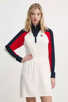 Хлопковое платье Answear Exclusive Pinko, красный